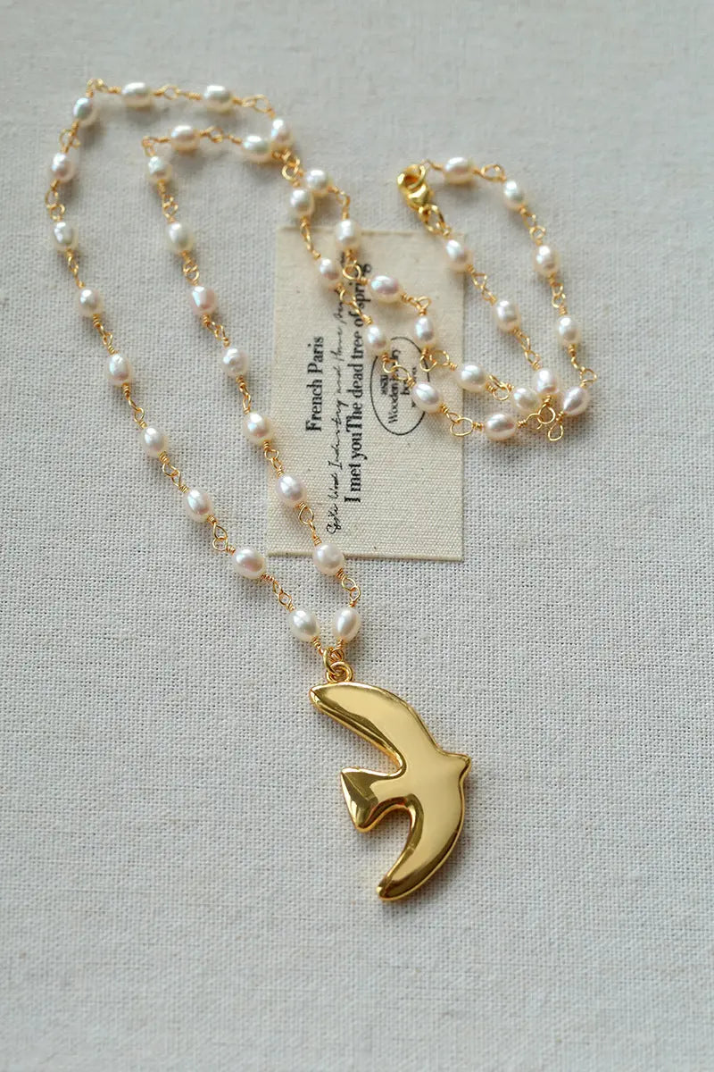 French Long Pendant Necklace Miya Atelier-Shenzhen