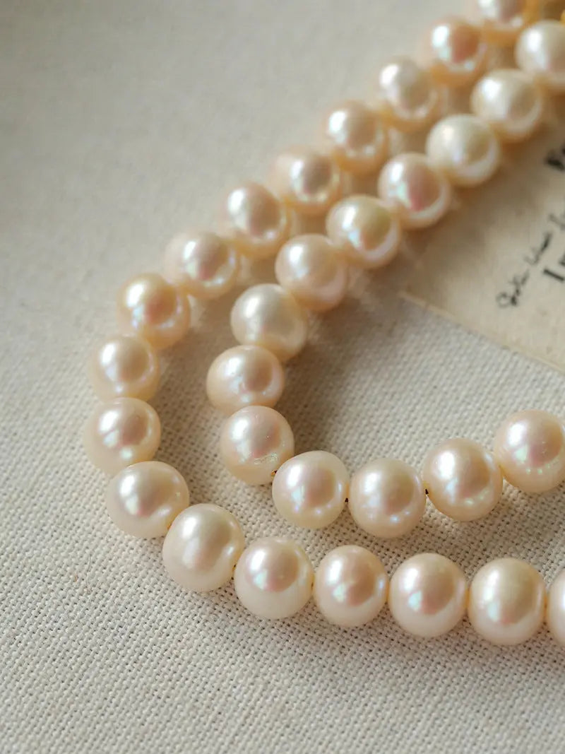 Natural Stone & Freshwater Pearl Short Necklace Miya Atelier-Shenzhen