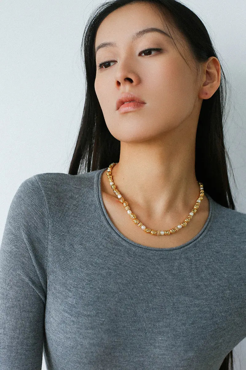 Vintage French Baroque Pearl Necklace Miya Atelier-Shenzhen