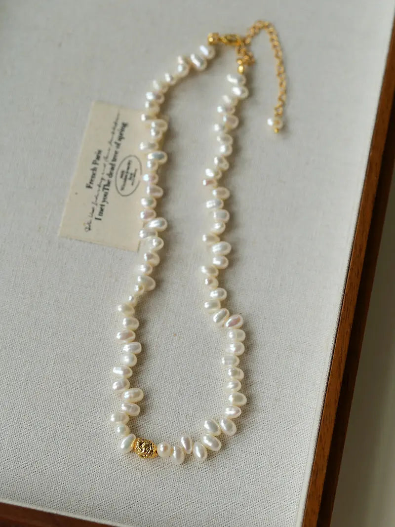 18K Gold Plated Baroque Pearl Necklace Miya Atelier-Shenzhen