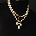 Vintage Baroque Pearl Long Necklace Miya Atelier-Shenzhen