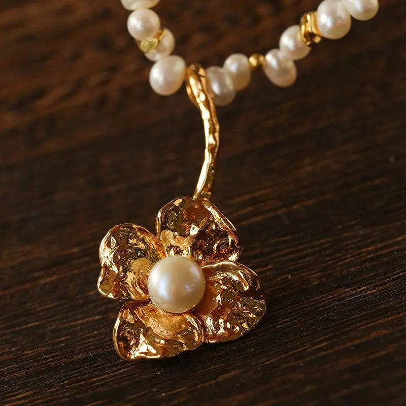 French Vintage Flower Necklace Miya Atelier-Shenzhen
