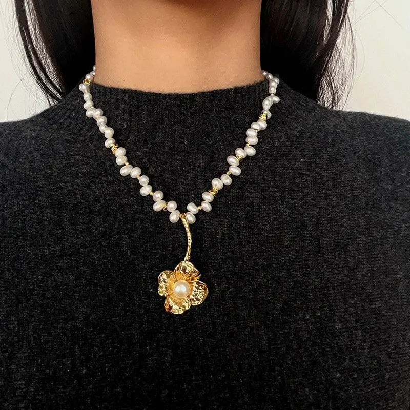 French Vintage Flower Necklace Miya Atelier-Shenzhen