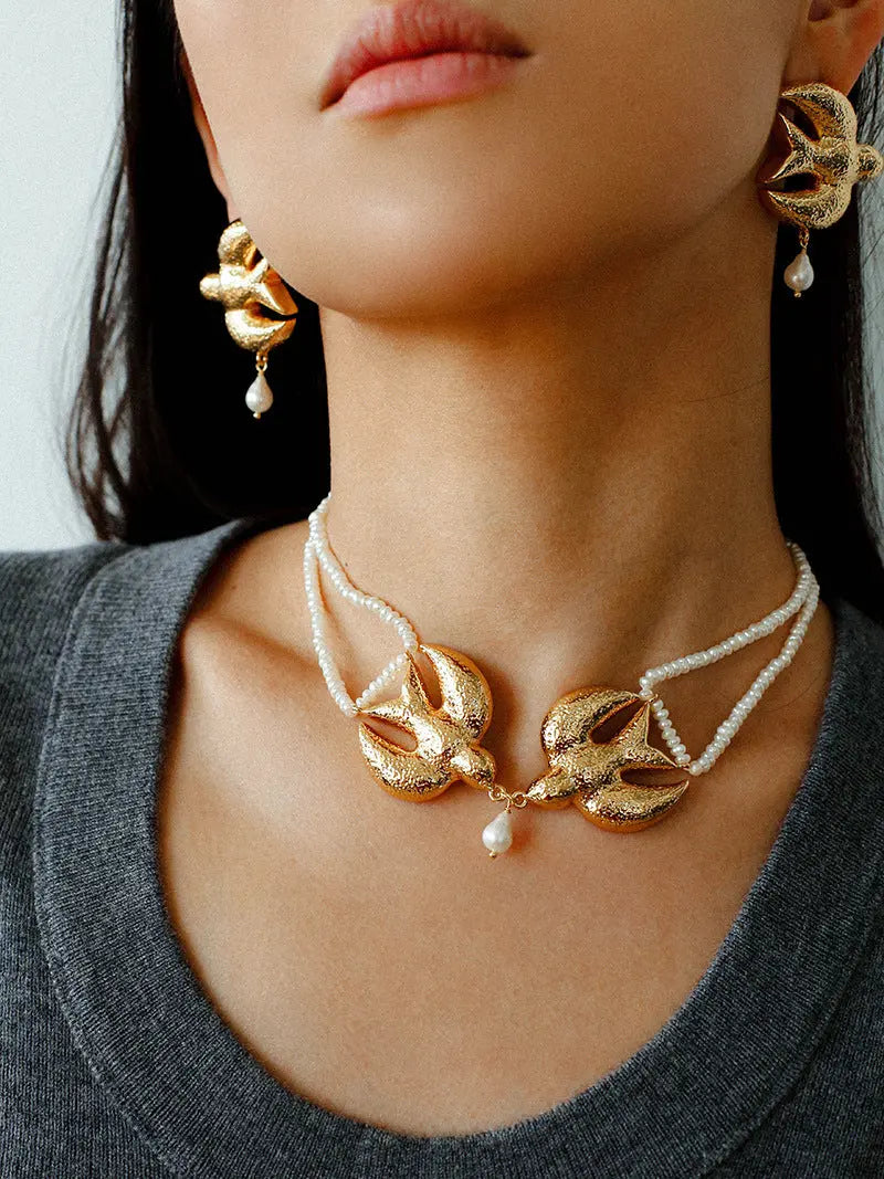Spring 2026 New Arrival: Hammered Bird & Dove Pendant Necklace Miya Atelier-Shenzhen