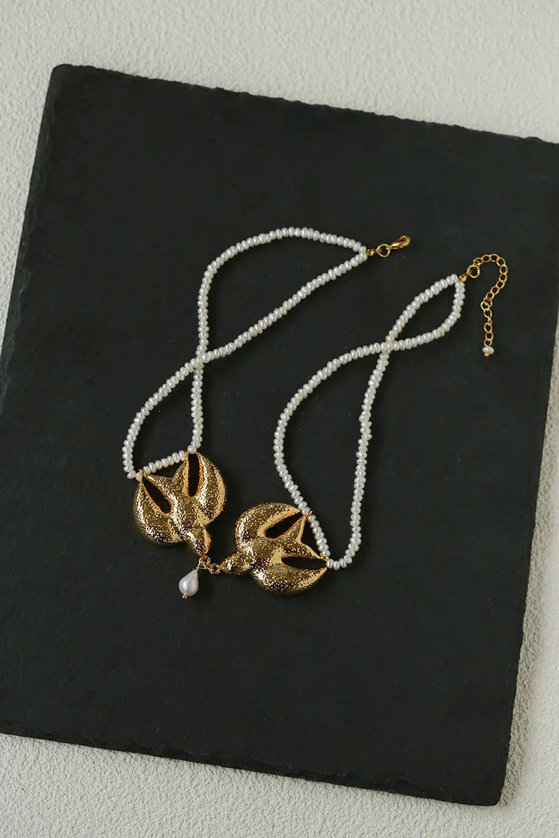 Spring 2026 New Arrival: Hammered Bird & Dove Pendant Necklace Miya Atelier-Shenzhen