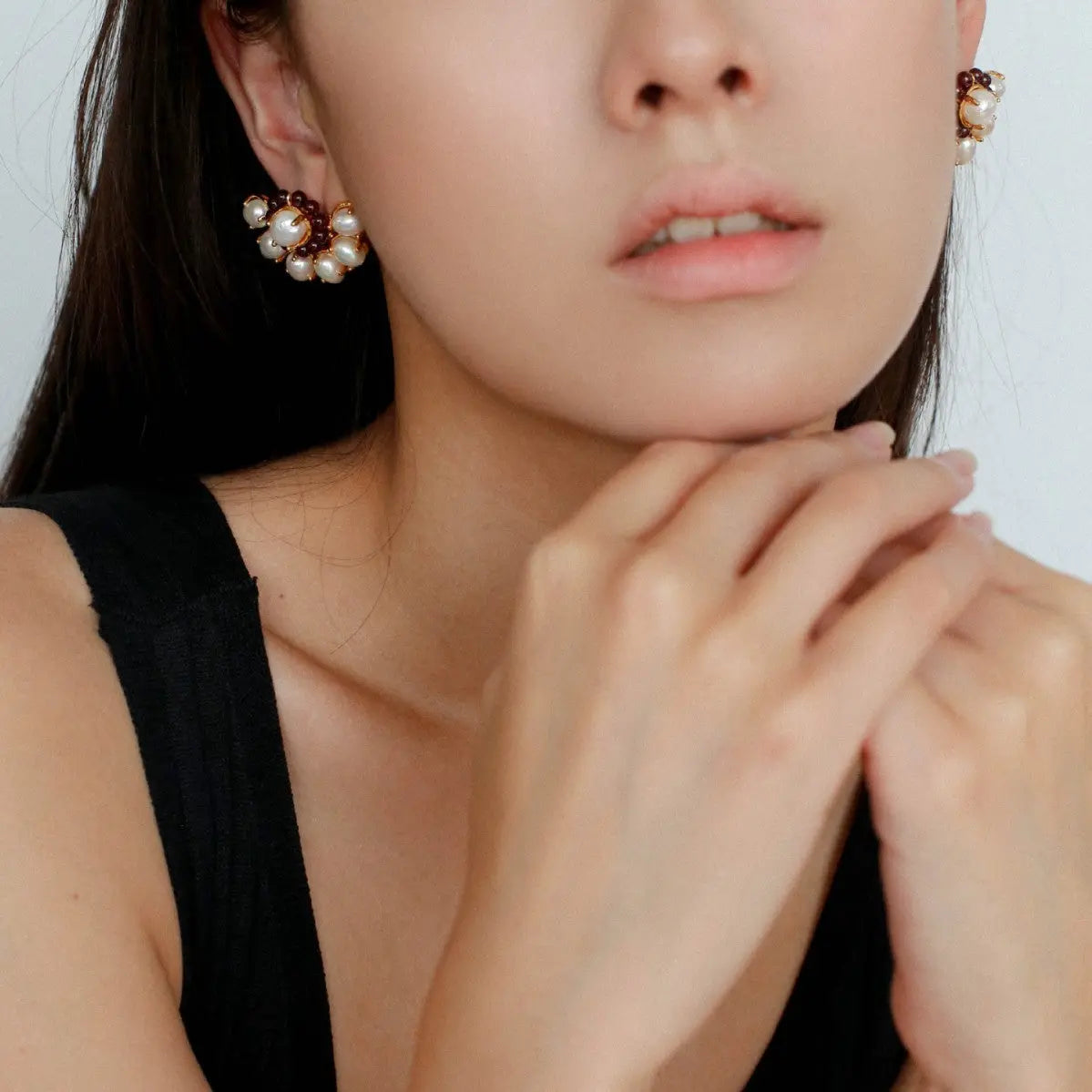 French Style Vintage Open Back Earrings Miya Atelier-Shenzhen