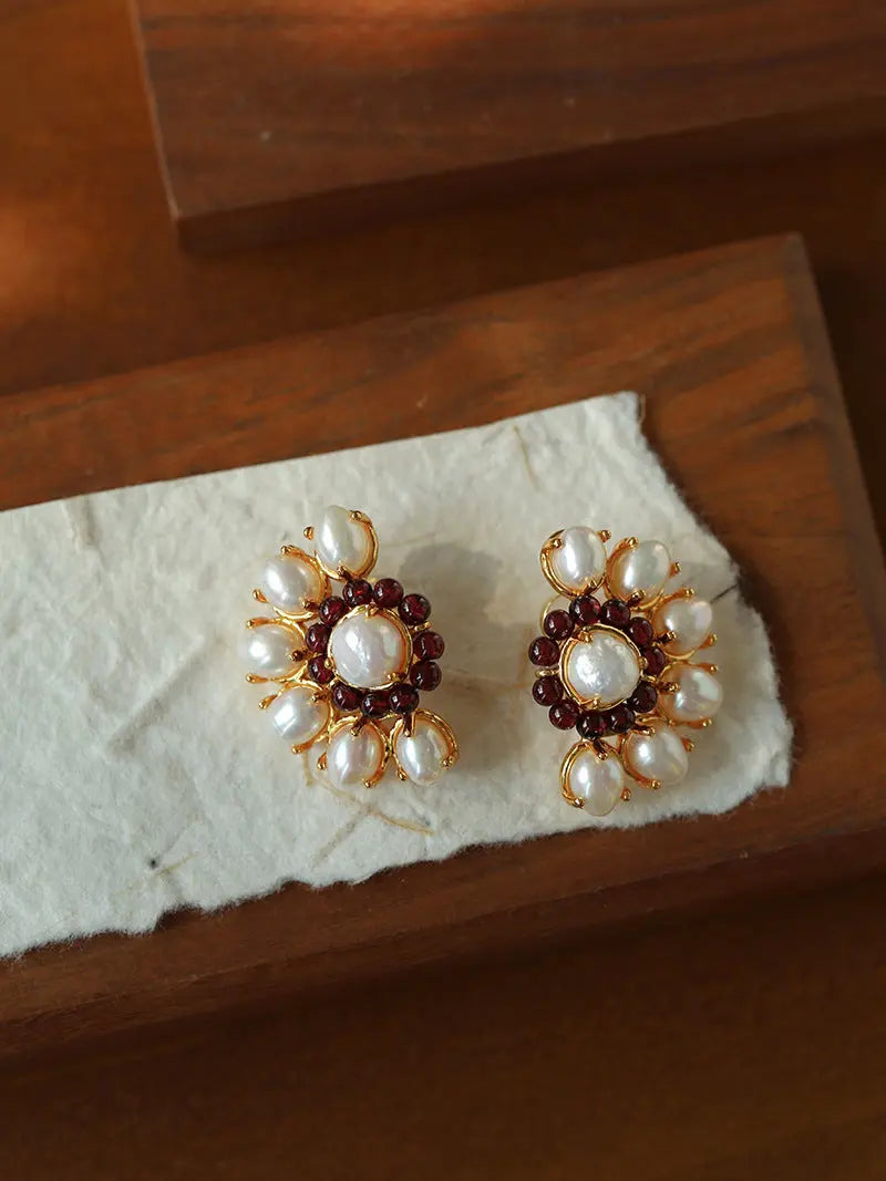 French Style Vintage Open Back Earrings Miya Atelier-Shenzhen