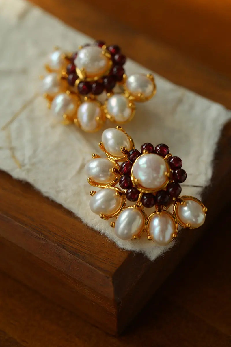 French Style Vintage Open Back Earrings Miya Atelier-Shenzhen