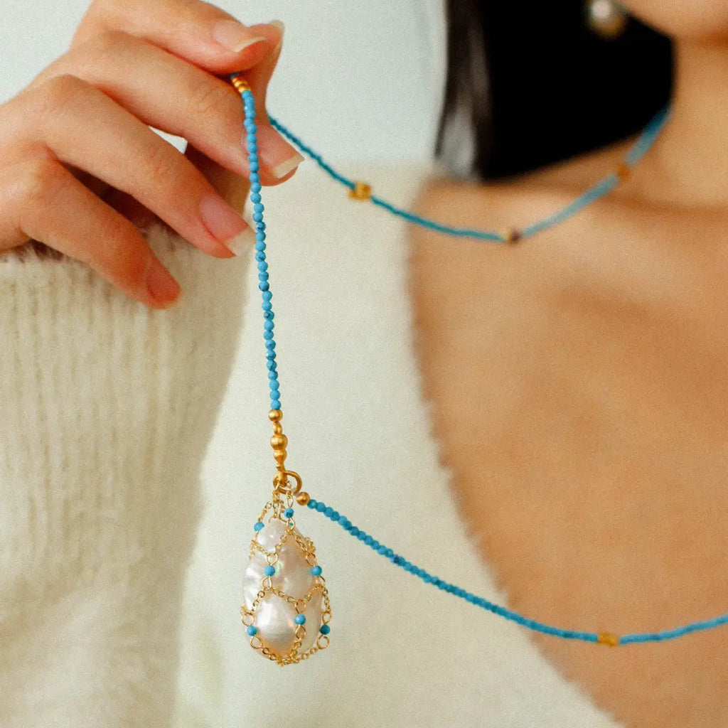 18K Gold Plated Long Necklace Miya Atelier-Shenzhen