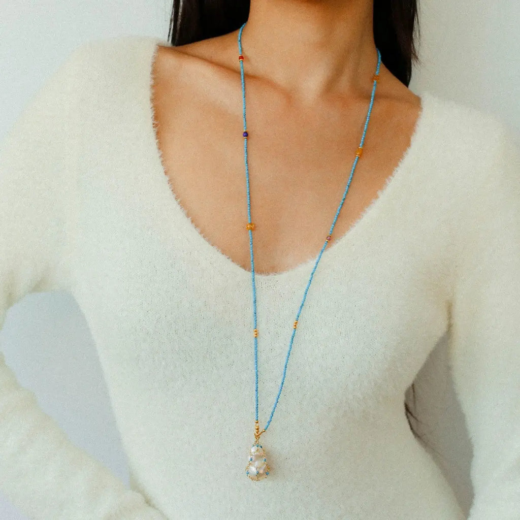 18K Gold Plated Long Necklace Miya Atelier-Shenzhen