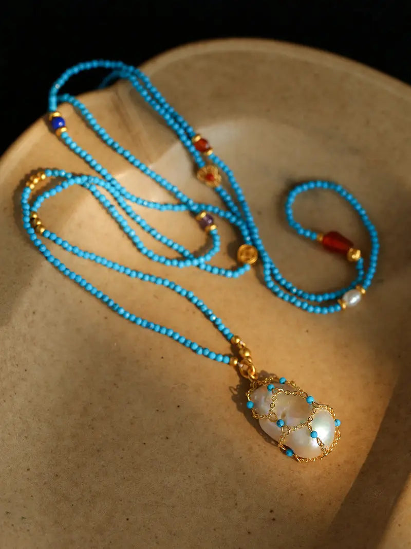 18K Gold Plated Long Necklace Miya Atelier-Shenzhen