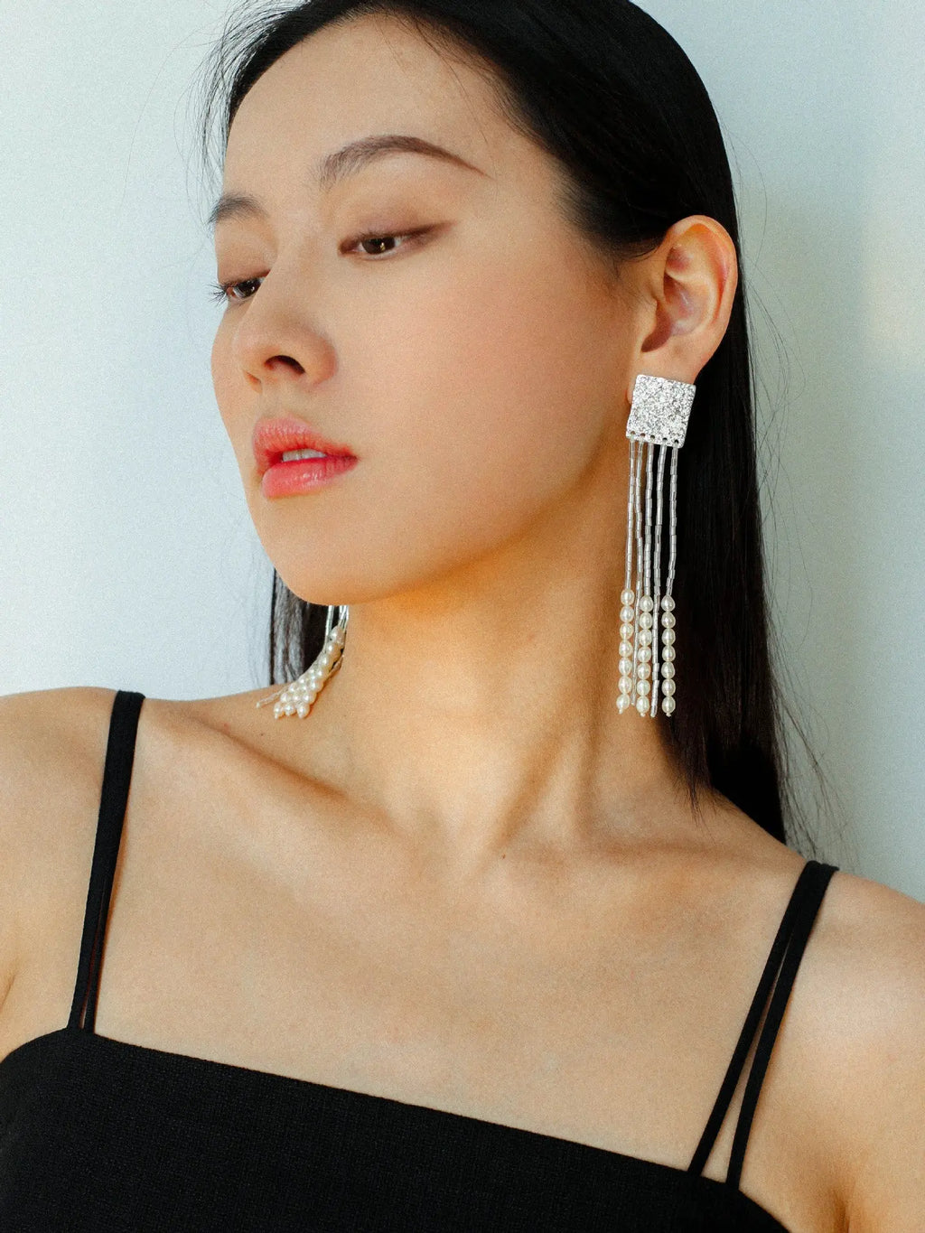 Lava-Textured Square Tube Earrings Miya Atelier-Shenzhen