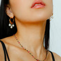 Designer Geometric Triple Pearl Drop Earrings Miya Atelier-Shenzhen