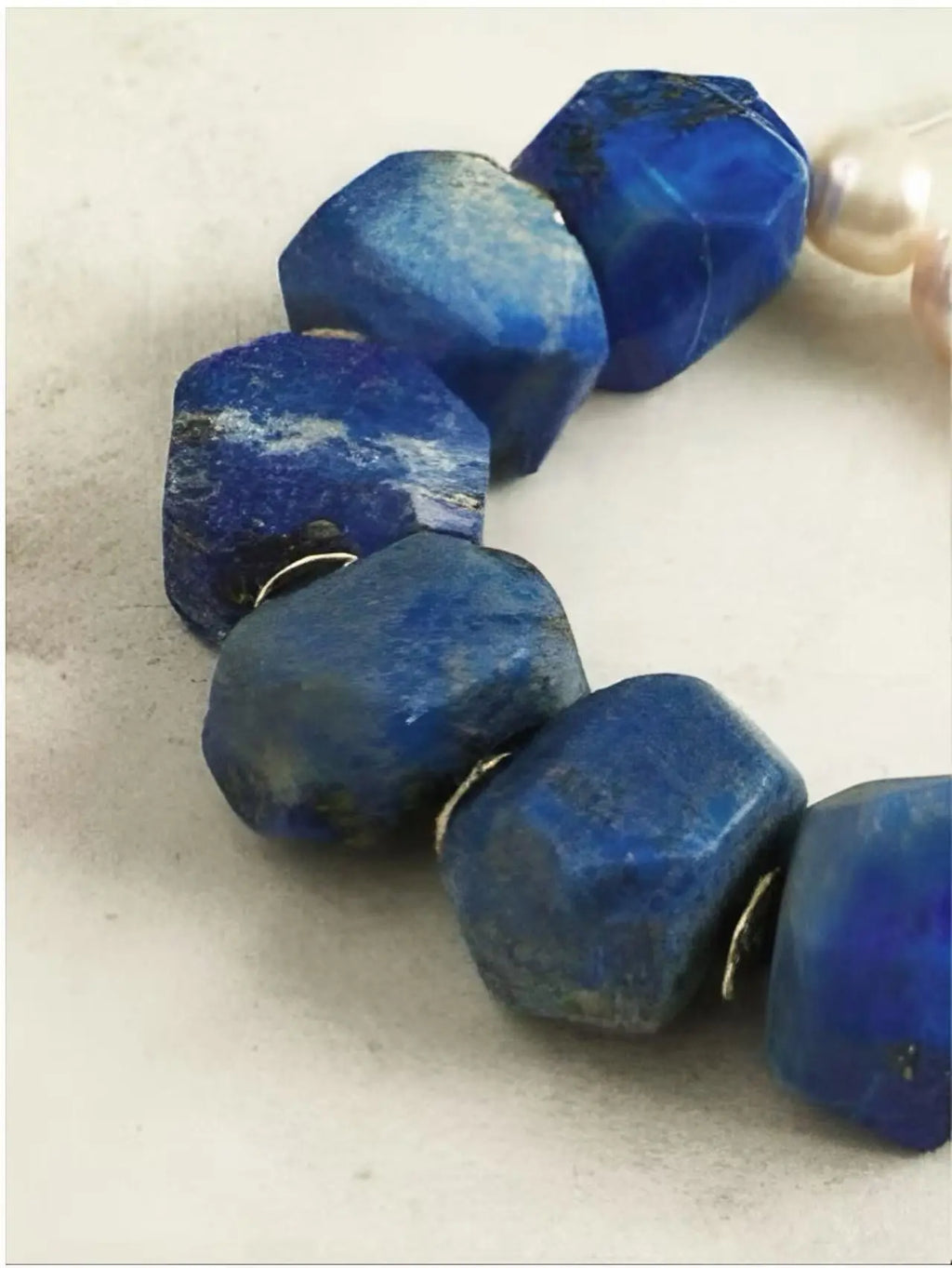 Blue Amber Bracelet Miya Atelier